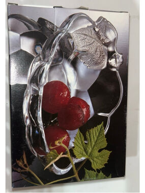 Studio Nova Clear Glass Grape Design Serveware Fruit Bowl One Size